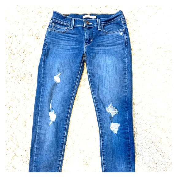 Levi's | Jeans | Levi Super Skinny Frayed Hem | Poshmark